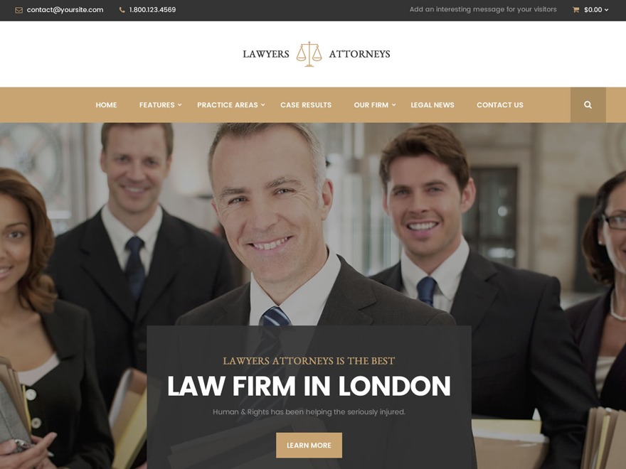 TM Lawyers WordPress website template