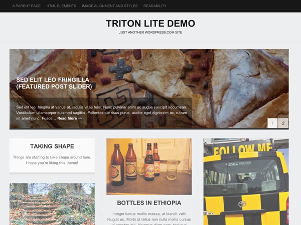 Triton Lite – WordPress.com wallpapers WordPress theme by Towfiq I.
