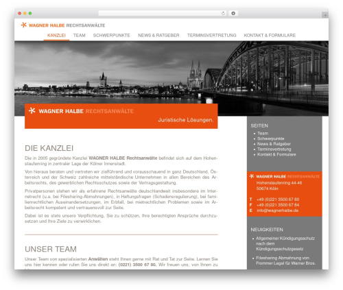 wagnerhalbe WordPress theme - wagnerhalbe.de