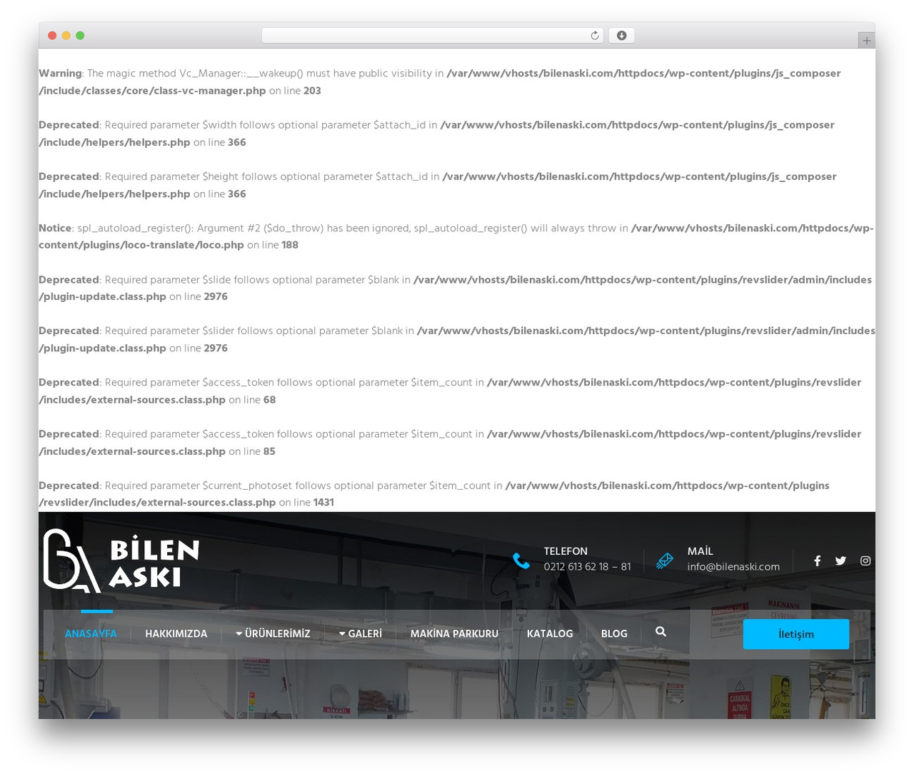 WordPress theme Induscity - bilenaski.com