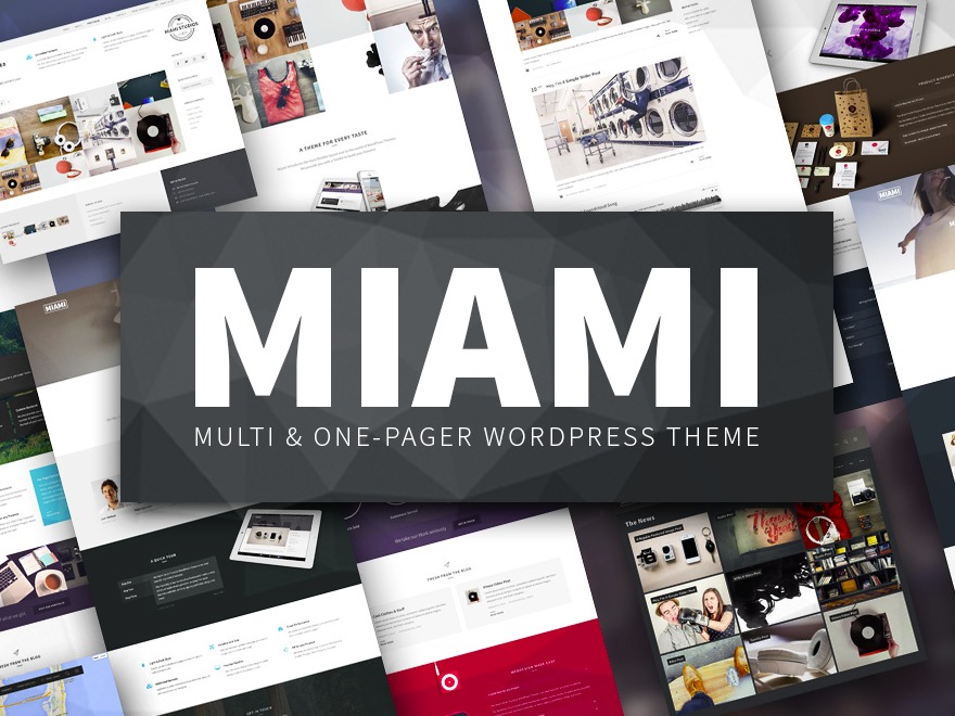 WordPress theme Miami - Multipurpose Responsive WordPress Theme (shared on wplocker.com) by Damojo