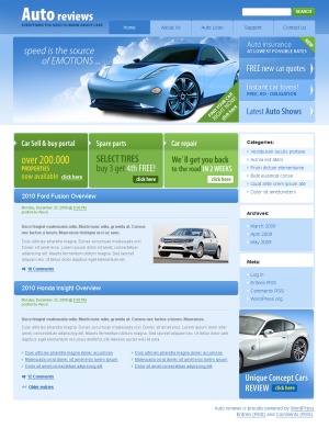 WordPress Theme 951 WordPress theme by Template_Help.com