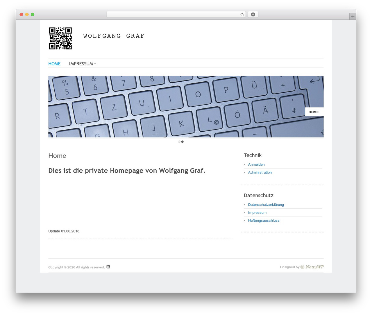 WordPress theme Delicate - wgraf.de