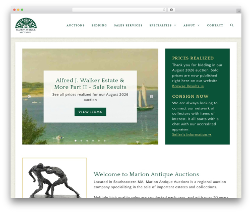 WordPress theme GeneratePress - marionantiqueauctions.com