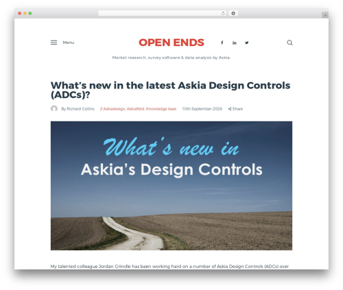 WordPress theme GutenType - blog.askia.com
