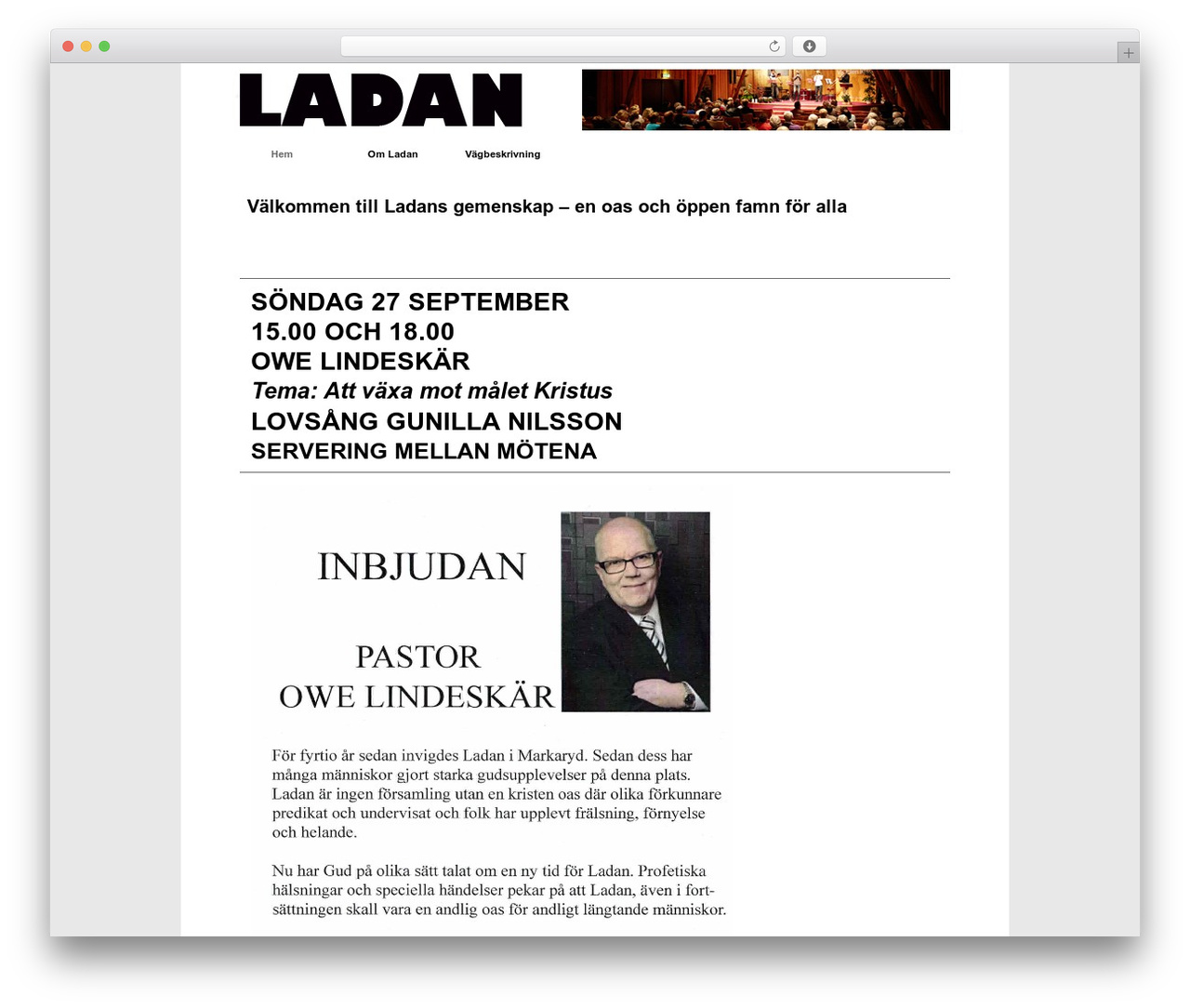 WordPress website theme Constructor - welcometoladan.nu