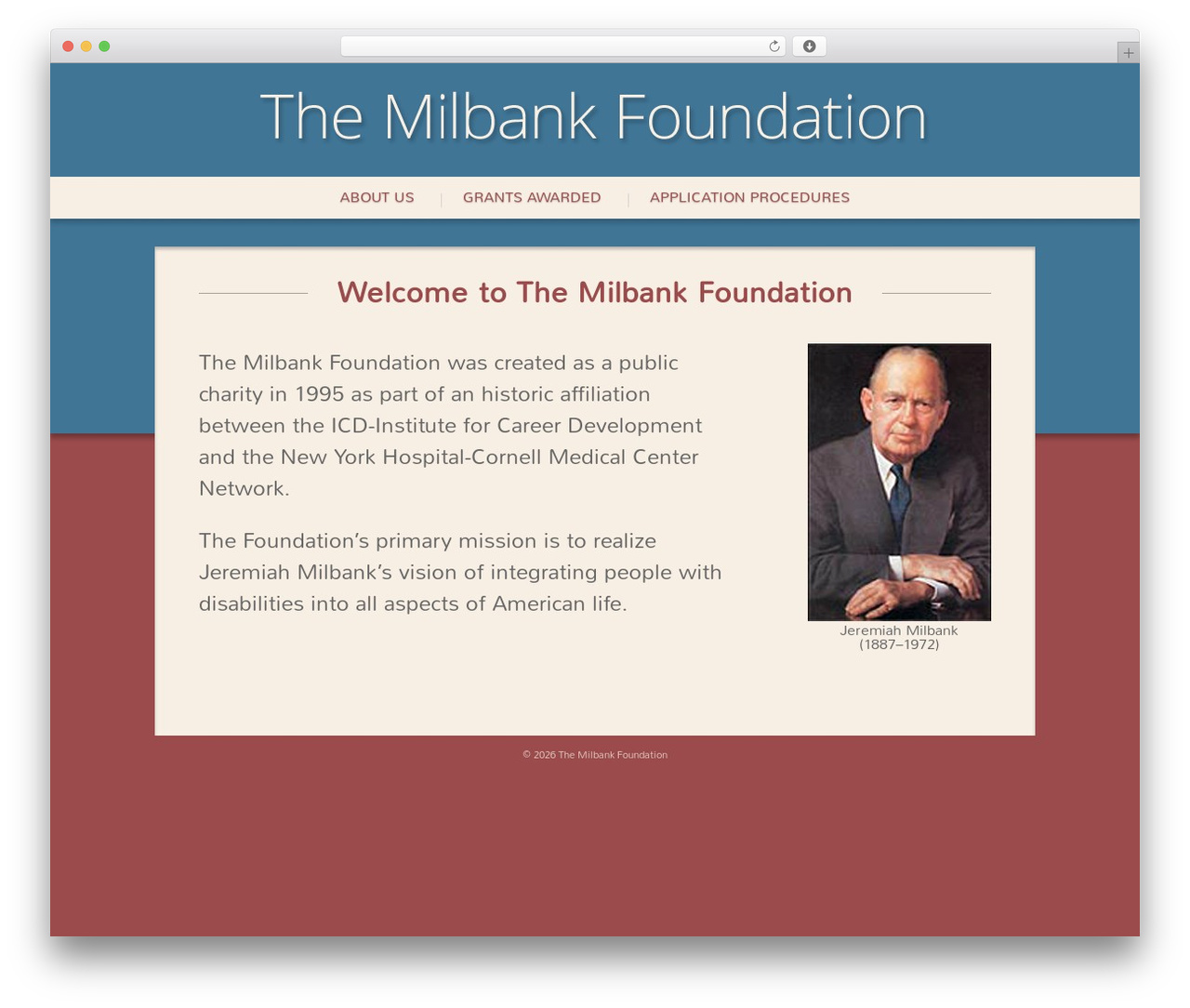 WordPress website theme Web Builder - milbankfoundation.net