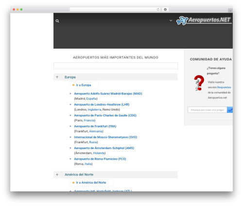 Mapsvg WordPress plugin - aeropuertos.net
