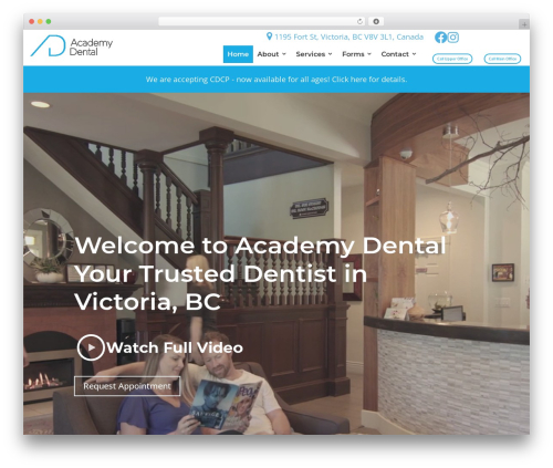 Divi breadcrumbs module WordPress plugin - victoriadentist.com