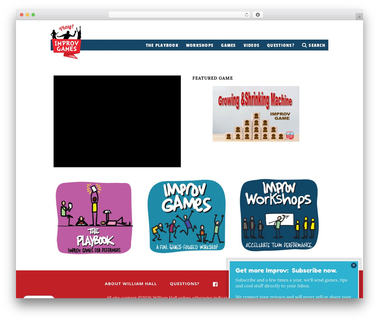 Genesis WordPress theme - improvgames.com Genesis WordPress theme - improvgames.com
