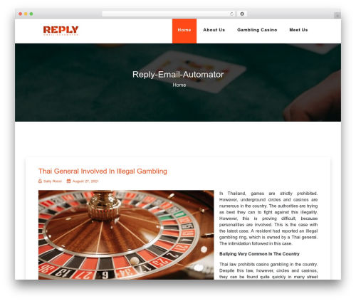 Teczilla WordPress theme - replyemailautomator.com