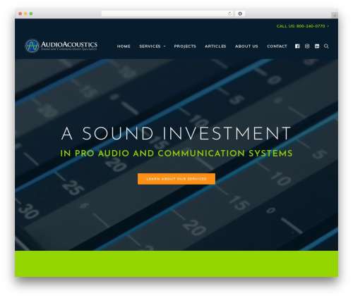 Uncode WordPress website theme - aaius.com