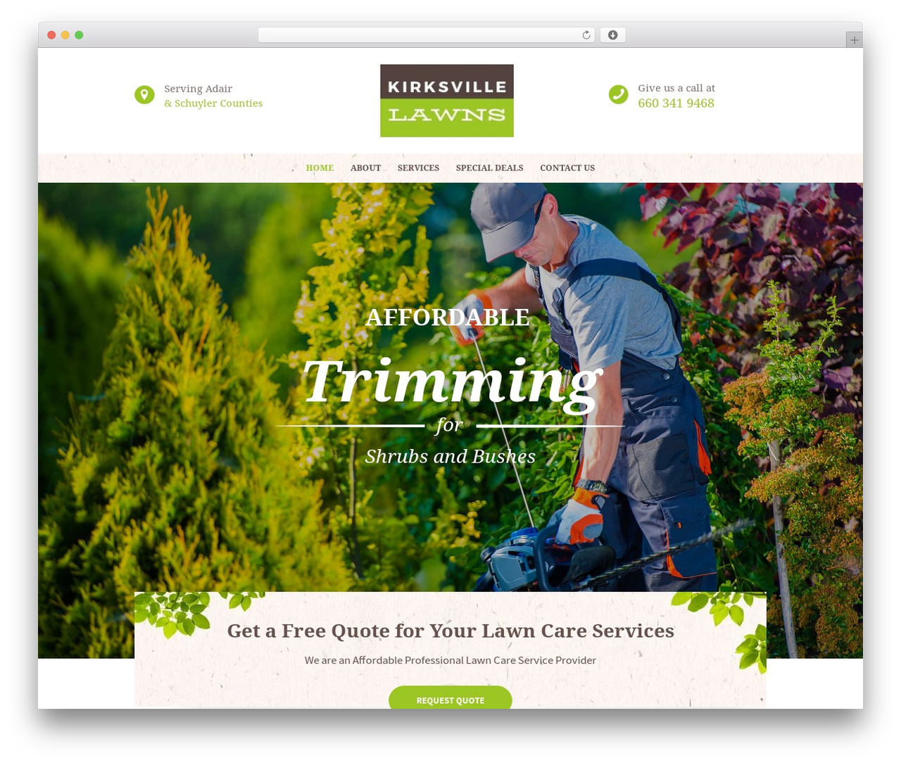 WordPress theme Buisson - kirksvillelawns.com