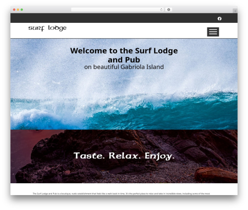 WordPress theme Seasons - surflodgegabriola.com