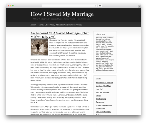 Basic Concept WordPress theme - isavedmymarriage.com