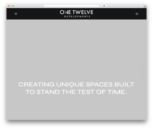 Uncode WP theme - onetwelve.com.au
