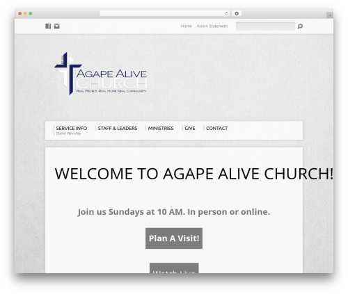 WordPress theme Resurrect - agapealive.org