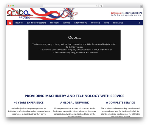 Amba Projex Theme WordPress theme - ambaprojex.com