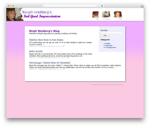 Birgit top WordPress theme - birgitwedberg.org