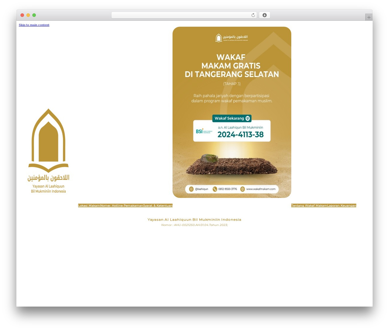 Bricks WordPress theme - wakafmakam.com