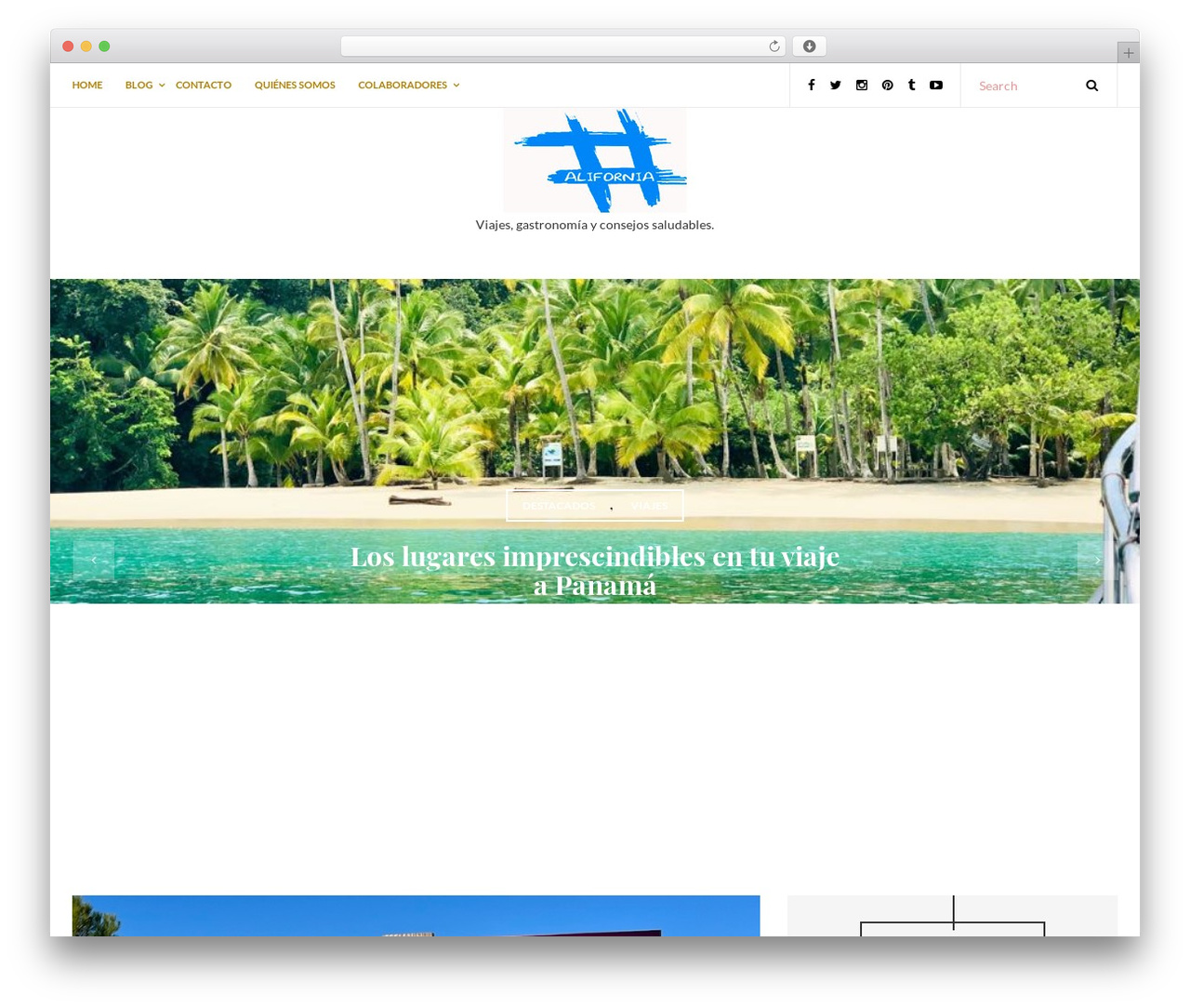 Dumblog theme WordPress - alifornia.es