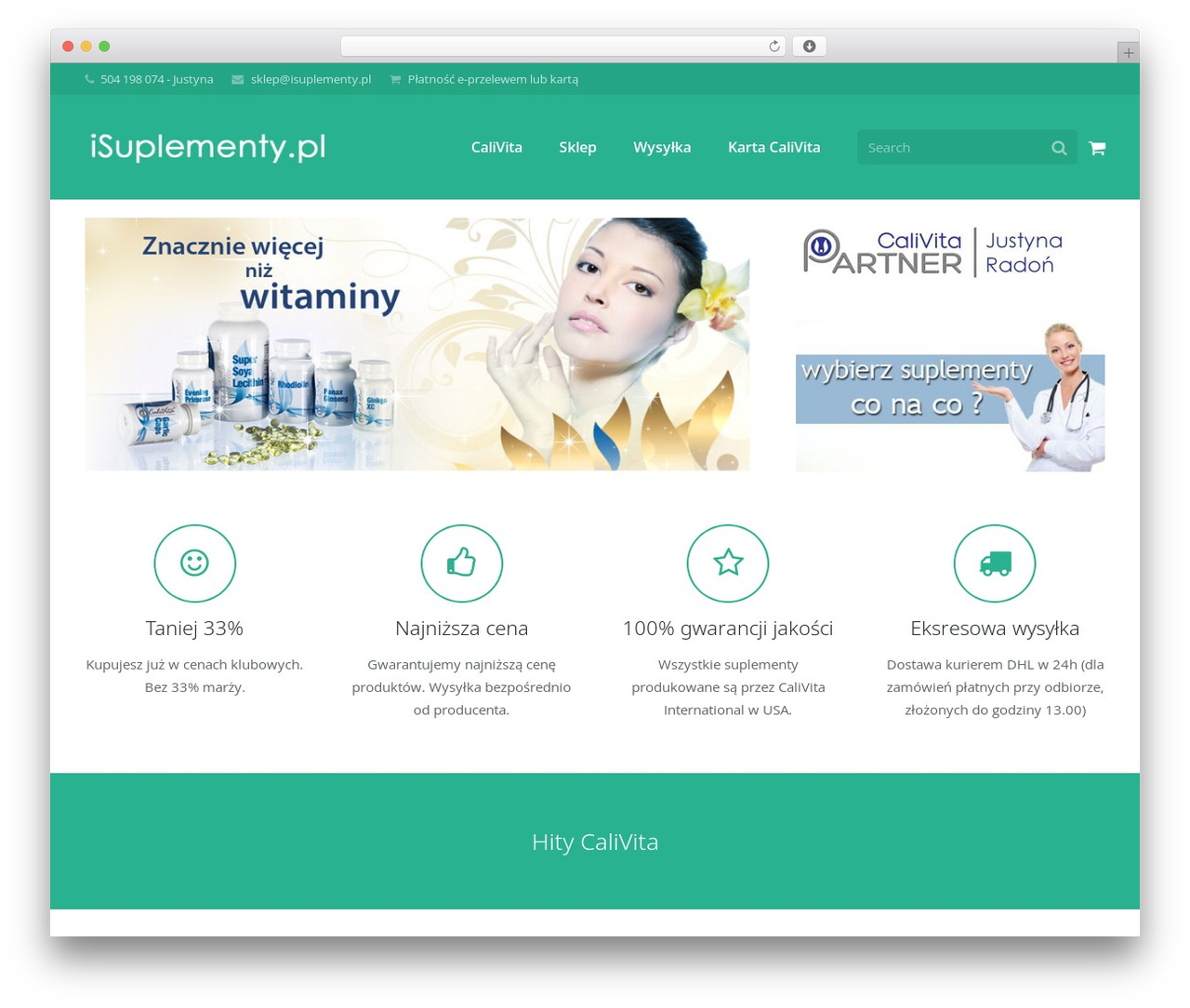 Impreza WordPress theme - isuplementy.pl