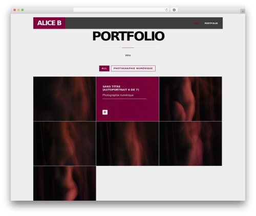 Inside Theme WordPress theme - aliceb.ca