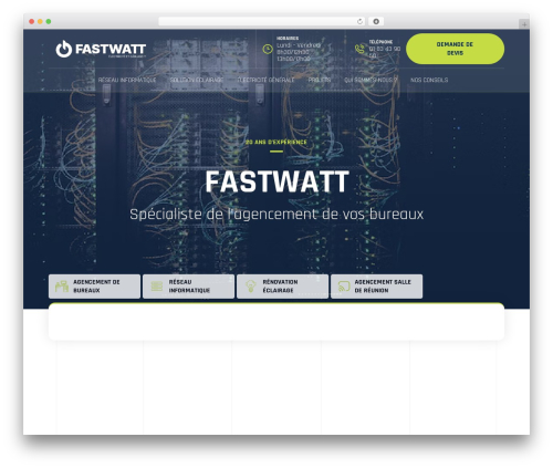Starter Template premium WordPress theme - www.fastwatt.fr