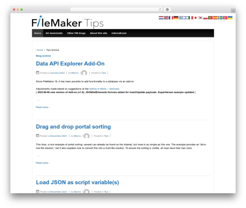 Theme WordPress Responsive Pro - filemakertips.nl