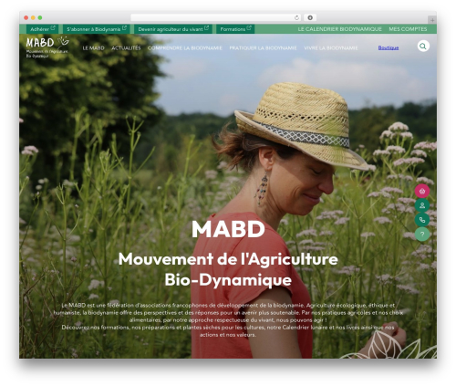 Thème MABD theme WordPress - bio-dynamie.org