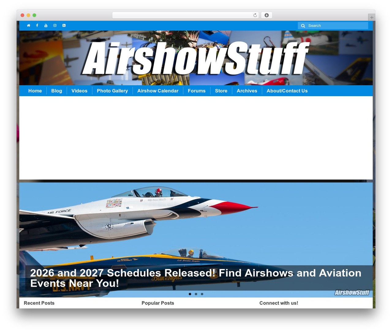 Virtue WordPress theme - airshowstuff.com/v4