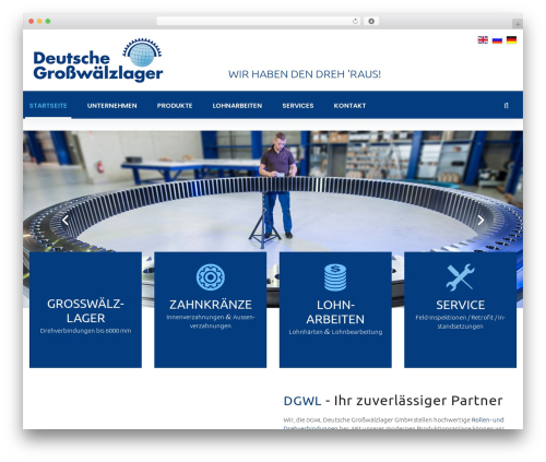 WheelMasters theme WordPress - deutsche-grosswaelzlager.de