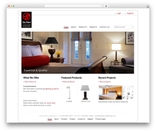 WordPress theme Skeleton - taipanlight.com
