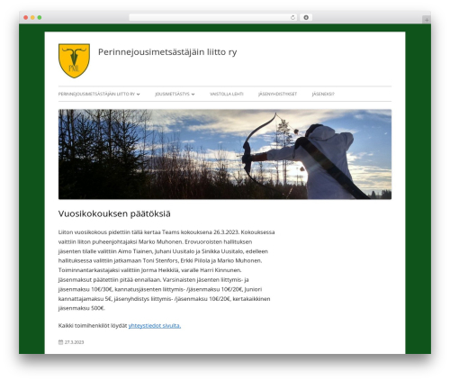 WordPress website theme Tiny Framework - perinnejml.fi WordPress website theme Tiny Framework - perinnejml.fi