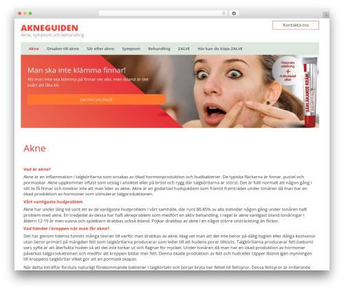 WP theme Bioglan Bootstrap Basic - akneguiden.se
