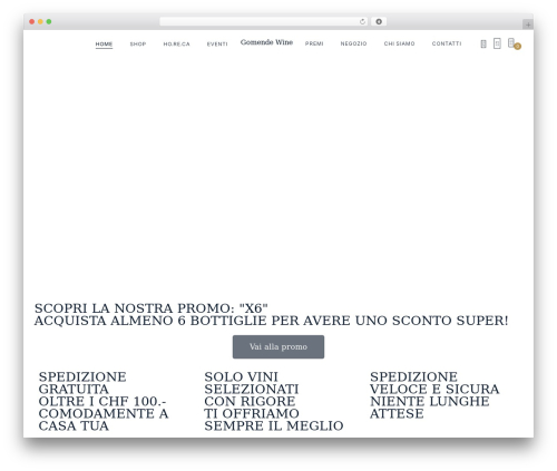 Rummen WordPress website theme - gomendewine.ch