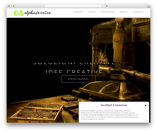Visia WordPress theme - alphaservice.biz
