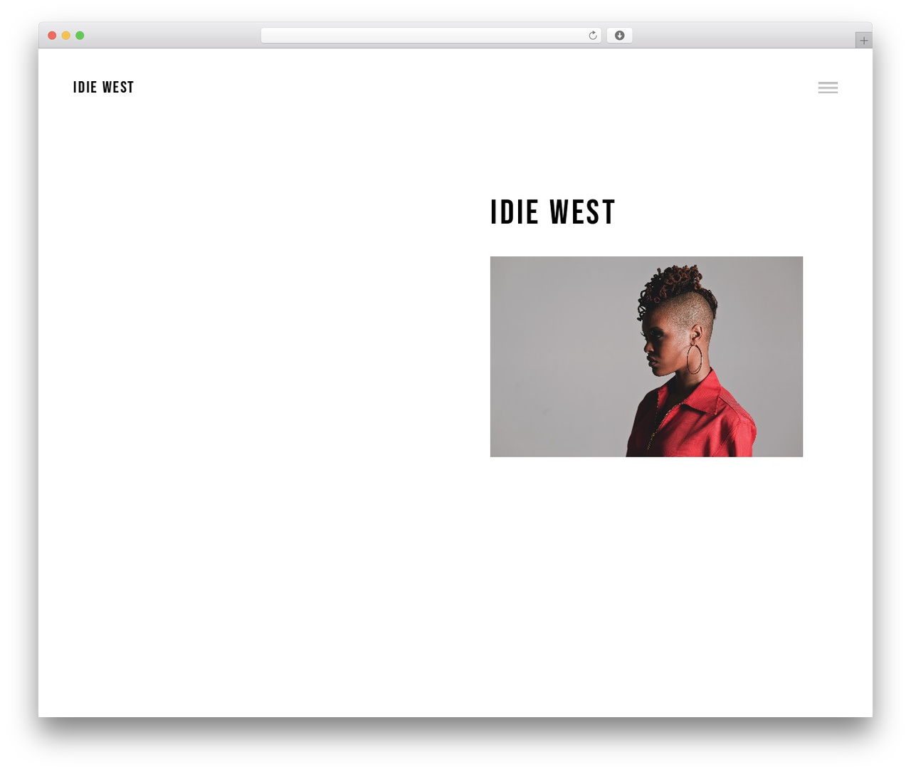 WordPress theme Bow - idiewest.com