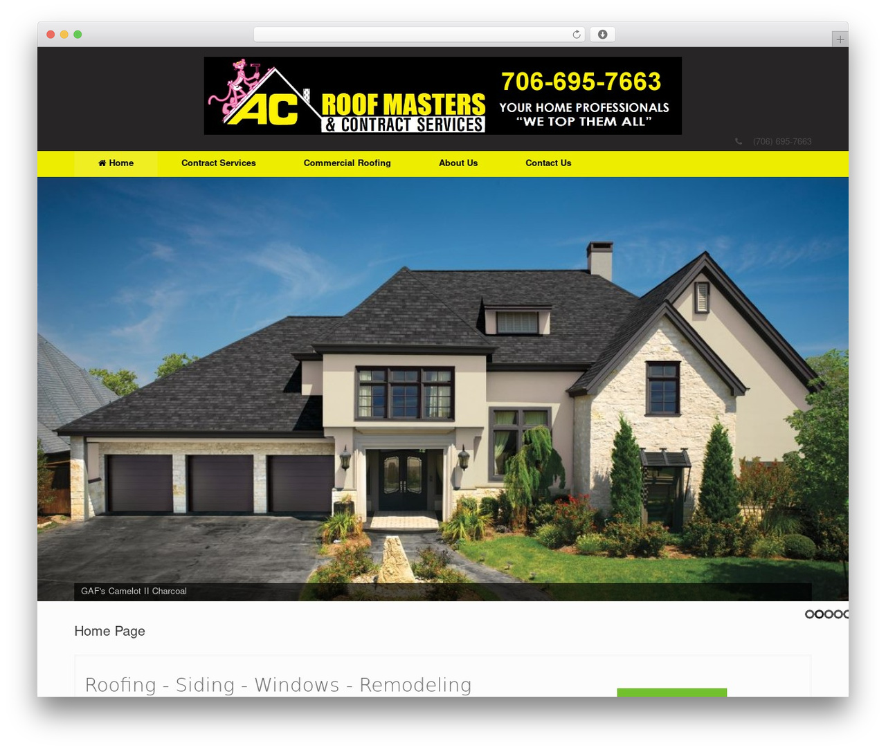 Atomlux WordPress theme - acroofmasters.com