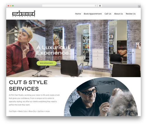 Best WordPress theme Haarino - pirrihair.com