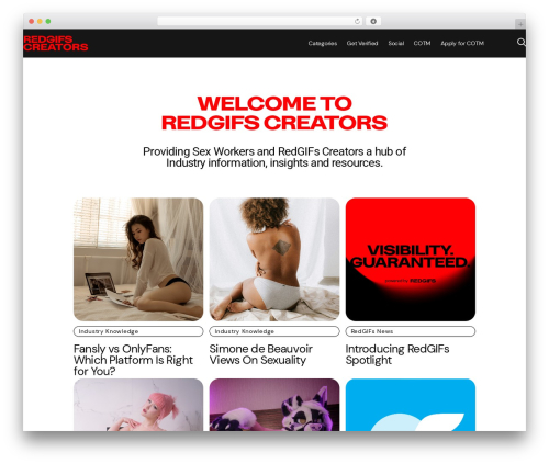 Bridge WordPress theme - redgifs-creators.com