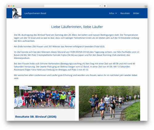 Chaplin WP theme - birslauf.ch