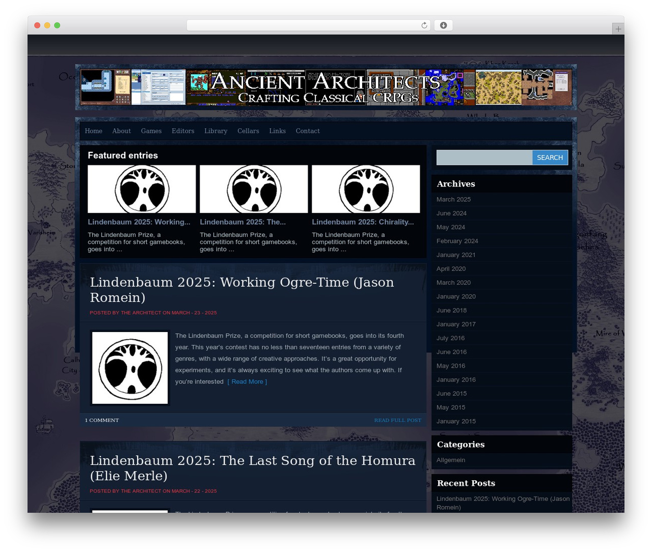 Firecrow WordPress theme - ancient-architects.com