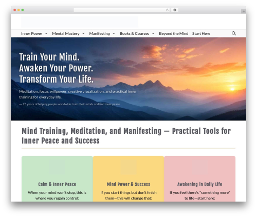 GeneratePress Child WordPress page theme - successconsciousness.com