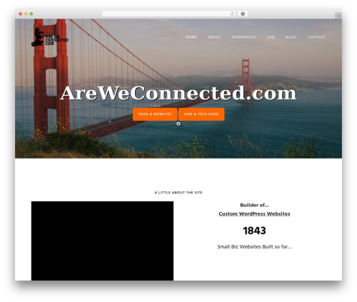 Genesis top WordPress theme - areweconnected.com