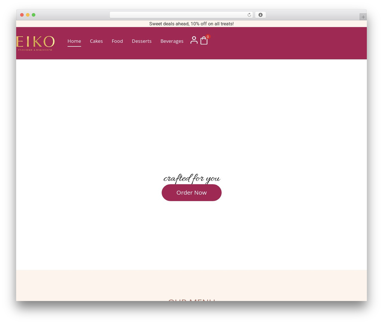 Hello Elementor WordPress theme - eikopatisserie.com
