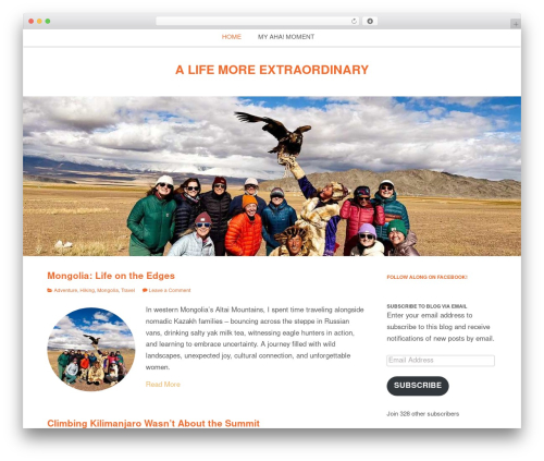 Nectar WordPress theme - alifemoreextraordinary.net