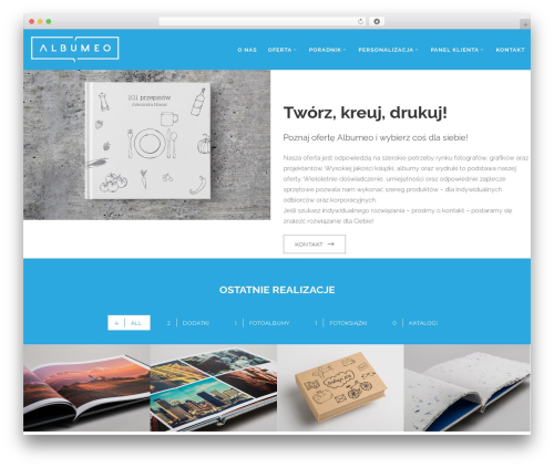Oxides WordPress theme - albumeo.pl