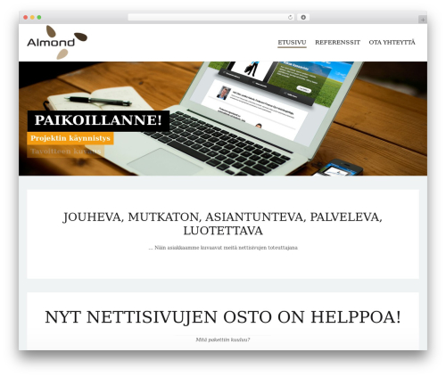 Simplissimo WordPress theme - almond.fi