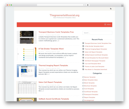 Superfast top WordPress theme - thegreenerleithsocial.org